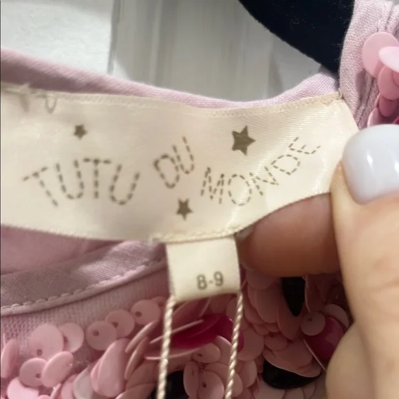 Tutu Du Monde Blush Sequin Dress Watermelon design it’s perfect! BNWT size 8-9 - Picture 2 of 6